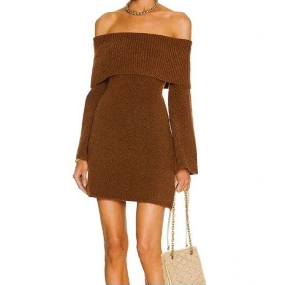 NWT Cult Gaia Sophie Alpaca & Wool-Blend Sweaterdress